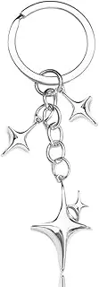 [YALLNASL] Y2k Star Moon Keychain for Car Key Keychain for Girls Women Bag Charms for Handbags Backpack Punk Goth Keychains