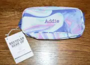 Pottery Barn Teen Gear-Up Pink/Purple Marble Recycled Pencil Case Addie NWT