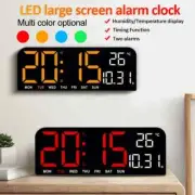 Large LED Digital Wall Clock Temperature Date Week Display Countdown Table Clock