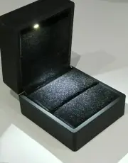 Elegant Black Light Up Proposal Ring Box - Australia Post Express