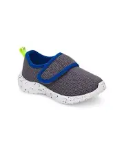 Carter's Lorena Athletic Shoes Little Boys 12M Gray/Blue Round Toe Hook & Loop~