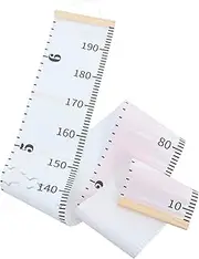 Toddmomy Hanging Height Growth Chart Ruler for Durable and Design Decorative Wall Measurement Chart Easy to Use for Nursery and Rooms Original Color