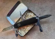 Victorinox Swiss Army Knife + Custom Damascus Engraved Blades