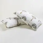 Green Palm Tree Hand Block Print Indian Cotton Kantha pillow covers 18x28
