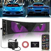 1PCS led Devil Eyes Light for semi Truck,14.5in x 3.5 in Programmable LED Display,Scrolling Led Light Suitable for car Windows,car Festival