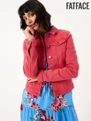 FatFace Tasha Vintage Red Denim Jacket (E84411) | $136