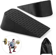 Squat Wedge Elevated Squats Block: Portable Knees Over Toes Ergonomic Equipment Calf Raise Exercise Platform for Full Range of Motion Improve Strength Stability And Mobility