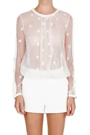 NWT RRP $550 THE ORNAMENT Sass & Bide Sheer Tulle Jumpsuit Size 44 14 FREE POST
