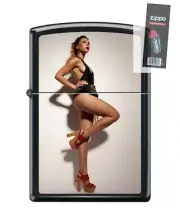 Zippo Red Shoe Girl Series IV, #11 Lighter + FLINT PACK