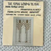 Dana-Thomas House Sumac Window Frank Lloyd Wright Counted Cross Stitch Chart New
