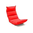 Foldable Tatami Floor Lounge Chair Recliner Lazy Couch Red