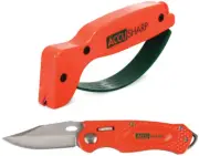 AccuSharp Orange/Green Wheel Lock Knife Sharpenr Set Of Two 043C
