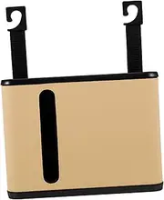 Luxshiny Car Backseat Organizer with Tissue Box Trash Bin Durable Car Storage for Tissues Rubbish Stylish Compact Design for Clean