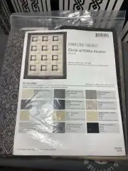 Circle of Fifths Illusion Quilt Kit 70" x 88" Churn Dash Elemental Collection