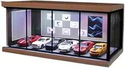 Model Car Garage Desktop Parking lot Model Scene 1:64 car Model Display Box Simulation Alloy car Showroom Scene Storage dustproof Storage Car Garage Protective Organizer Scene Model(D)