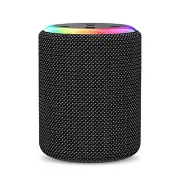 New Waterproof Portable Speaker with RGB Lights, Calling, TWS, and AUX Input