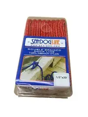 SEADOG Red Nylon Twisted Dock Line 1/2"x20' Part# 302112020RD-1
