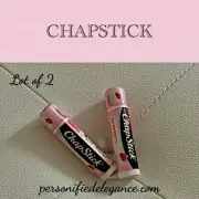 NEW Lot of 2 ChapStick Limited Edition Strawberry Delight Flavored Lip Balm HTF
