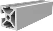 Coavoo 2525 Aluminum Extrusion 59.06 inch / 1500mm Length T Slot 1 Cover Silver 10 Pack, Extruded Aluminum 25mm x 25mm 25 Series T Type Profiles Anodized European Standard Linear Rail Frame 10Pcs