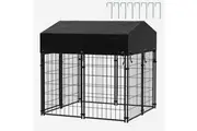 Vibe Geeks Outdoor Dogs Welded Wire Kennels and Runs Crates for Yard