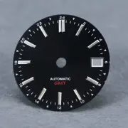 28.5mm dial Sunbrust GMT NH34 Dial Skx007 Abalone Watch Dial 24hour