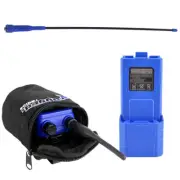 RH-5R Baofeng UV-5R Handheld Radio Long Range Upgrade Antenna, Bag, XL Battery