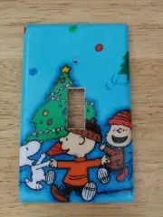 Light Switch Covers Disney Christmas Mickey Minnie Snoopy Charlie Brown Grinch