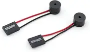 MEETOOT 2pcs PC Motherboard Mini Speaker Desktop Computer Case DIY Internal Code Mini Plug Beep Alarm Buzzer