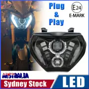 LED Headlight Assembly for Yamaha FZ09 MT09 2014-2016,MT07 2019 with Hi-lo Beam