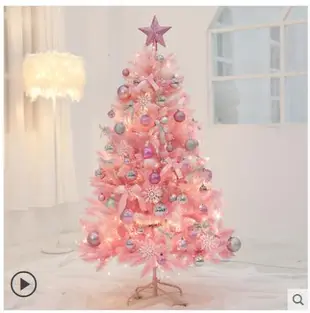 聖誕樹 聖誕節網紅ins粉色1.2 1.5 1.8米聖誕樹套餐家用商場櫥窗裝飾用品 快速出貨