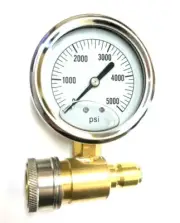 PK-QCG-5000 2.5" 5000 PSI PRESSURE GAUGE KIT PRESSURE WASHER ACCESSORY V-ATG001