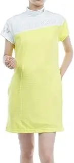 [New Balance] 012-3124502 Women's Short Sleeve Mock Neck Dress (Sweat Wicking and Quick Drying, Stretchable) / Golf