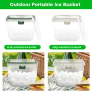 Ice Bucket with Lid and Tong Sealed Ice Bucket Container with Handle 5L bekuR