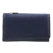 Pierre Cardin Leather Ladies Tri-Fold Wallet Womens Wallet - Navy