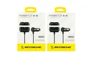 2PK Scosche PowerHub 10W Mountable Dual USB Cigaret Car Charger for Smartphones