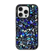 iPhone 16 Pro Impact Ring Stand Case MagSafe Compatible Deep Blue Crystal