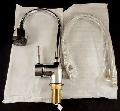 Pudin Single Handle Sprayer 360 Swivel Pull Down Kitchen Faucet, New In Box