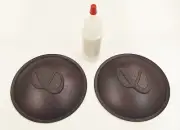 Two 3.5" Infinity Logo Dust Caps w/ Glue SM-100 SM-102 SM-105 SM-112 Speakers