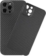 Phone Case for iPhone 13 Mini, Ultra-Slim Carbon Fiber Kevlar Protective Case Cover for Boys Men, Military Grade Non-Slip Anti-Drop Hard Cover for iPhone 13 Mini, Precise Hole