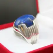 Original Lapis Ring Real Lajward Stone Ring Blue Lapis - Relationship Bond Stone