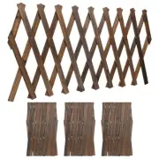 4 Pack 12" x 75" Expandable Willow Trellis Wooden Lattice Wall Fence Garden Yard
