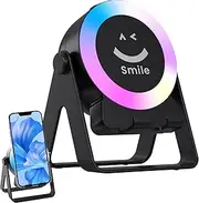 Lesunbak Small Speaker - Waterproof Speaker with Phone Stand,Smart Sensing Tech Gadgets, Clear Sound Electronics for Bathroom Listening Kitchen Cooking
