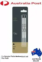 Parker pen refills Medium Black Pack Of 2 Quink ballpen jotter refill Nib 0.8 mm