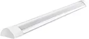 [Emitto] 10Pcs LED Slim Ceiling Batten Light Strip Bar,40W Daylight,120cm Long, Cool White 6500K,IP44 Waterproof,Factory Gym Warehouse Kitchen Bathroom Lighting