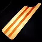 Cheese serving board in Maple and Mahogany with Handles