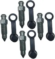 ULTECHNOVO Motorcycle Accessories 4pcs Brake Bleeder Screw Caps Drain Oil Screw Bolts for Motorcycle Exhaust Caliper