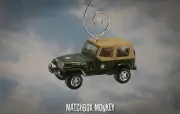 1995 Jeep Wrangler US Army Military Custom Christmas Ornament 1/64 Soft Top