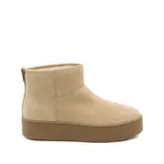 [Hogan] Hogan Suede Shearling Boots 41 IT NEUTRALS