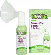 Boogie Micro-Mist Saline Inhaler, Baby Nose Congestion Relief, Nasal Spray for K