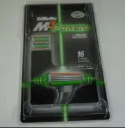 16 Gillette Mach3 M3 Power Mach 3 Razor Blade Shaver Refill Cartridges BRAND NEW